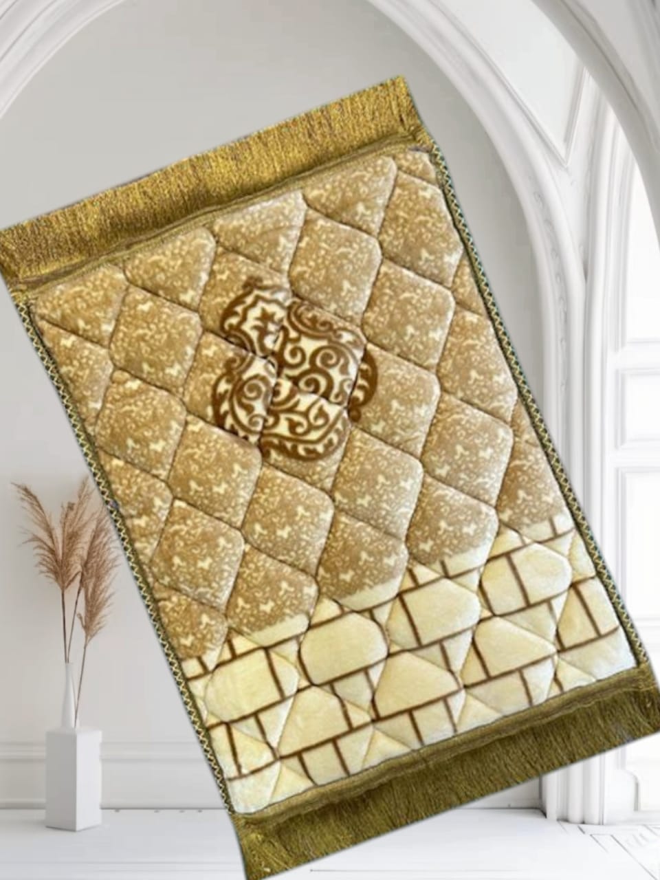 Kids Prayer Matt | Gold Ghilaf E Kaaba