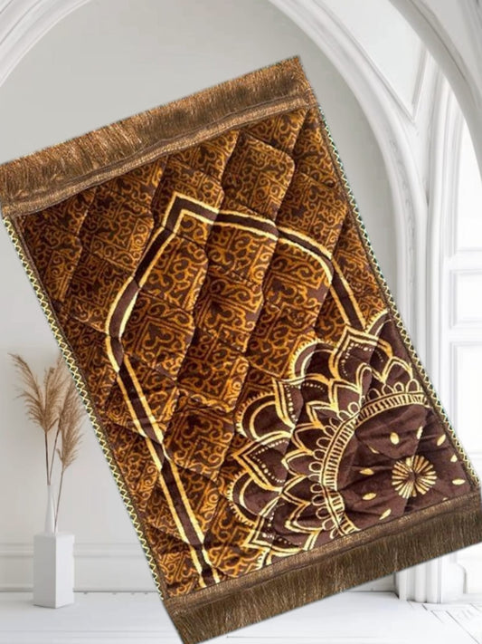 Kids Prayer Matt | Brown Single Flower