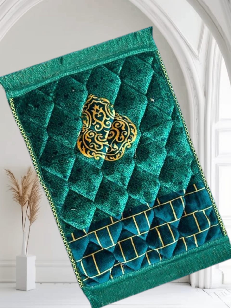 Kids Prayer Matt | Green Ghilaf E Kaaba