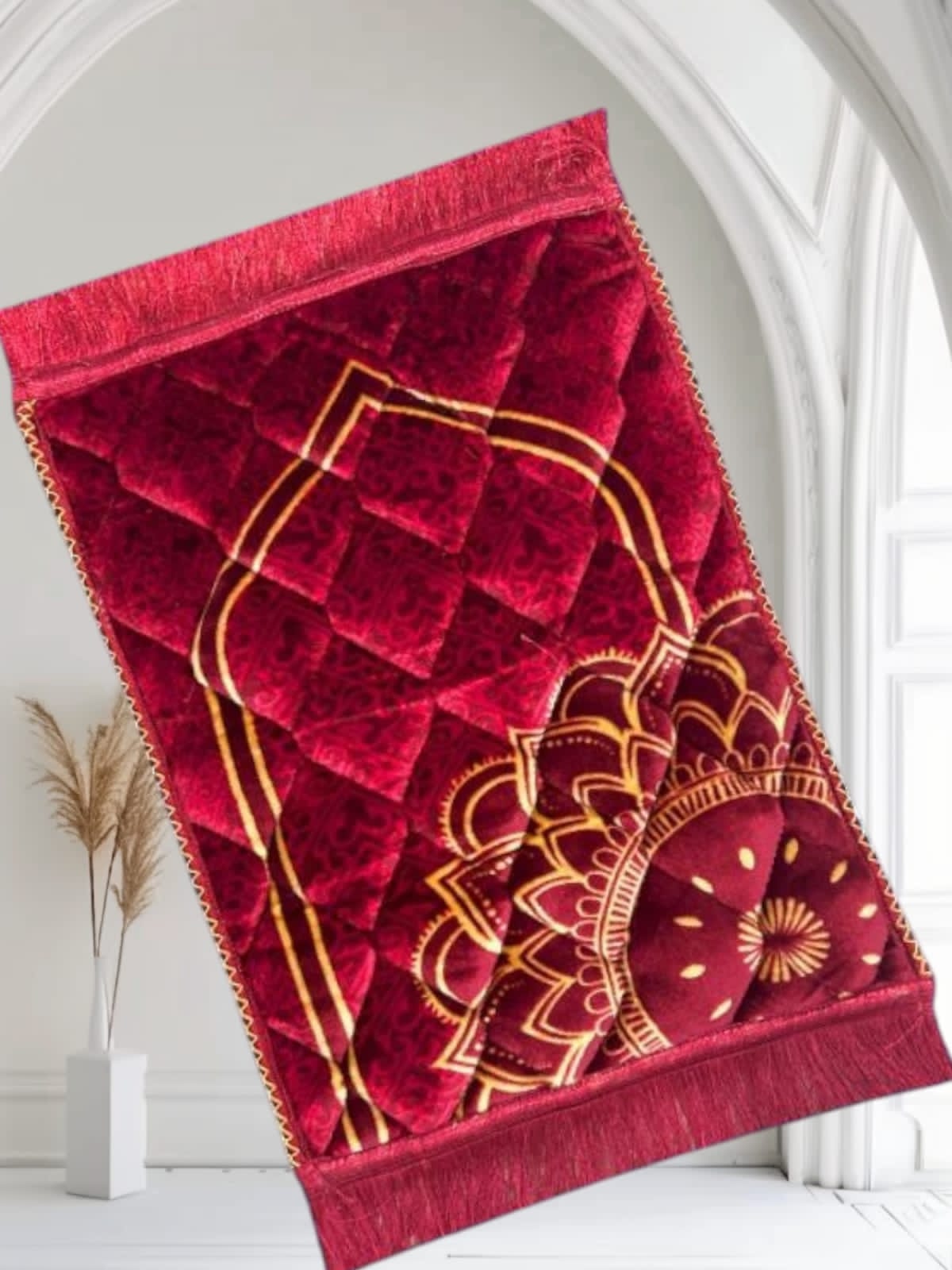 Kids Prayer Matt | Red Single Flower